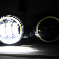 Jeep Wrangler Dodge Chrysler LED Hi-Power Fog Lights + ORACLE White Plasma Halos