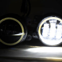 Jeep Wrangler Dodge Chrysler LED Hi-Power Fog Lights + ORACLE White Plasma Halos