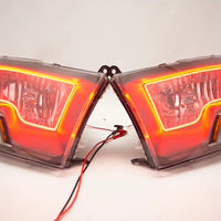 2009-2012 Dodge Ram Non-Sport Headlights - ORACLE Red LED Halo Kit Pre-Installed