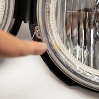 2007-16 Jeep Wrangler JK Headlights - ORACLE Purple/UV SMD Halos Pre-Installed