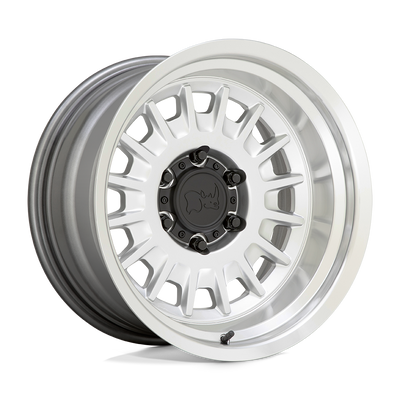 Black Rhino Hard Alloys ALISO Gloss Silver W/ Mirror Cut wheel