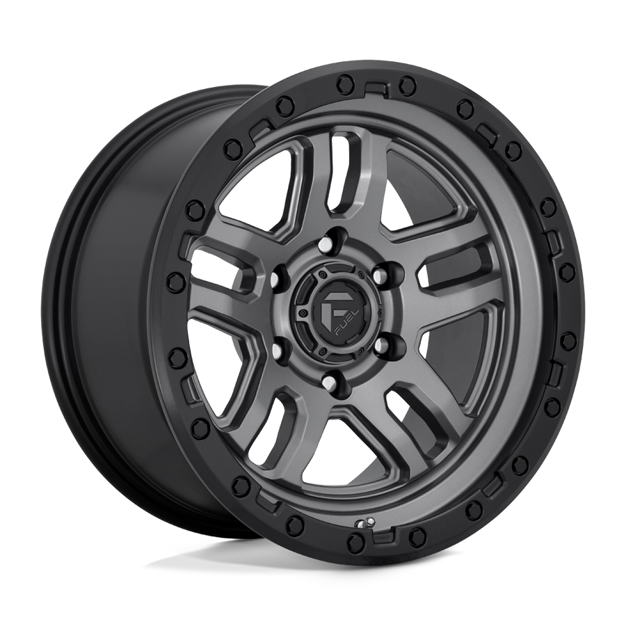 Fuel 1PC D701 AMMO Matte Gunmetal Black Bead Ring wheel