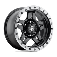 Fuel 1PC D557 ANZA Matte Black Gun Metal Ring wheel