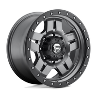 Fuel 1PC D558 ANZA Matte Gunmetal Black Bead Ring wheel