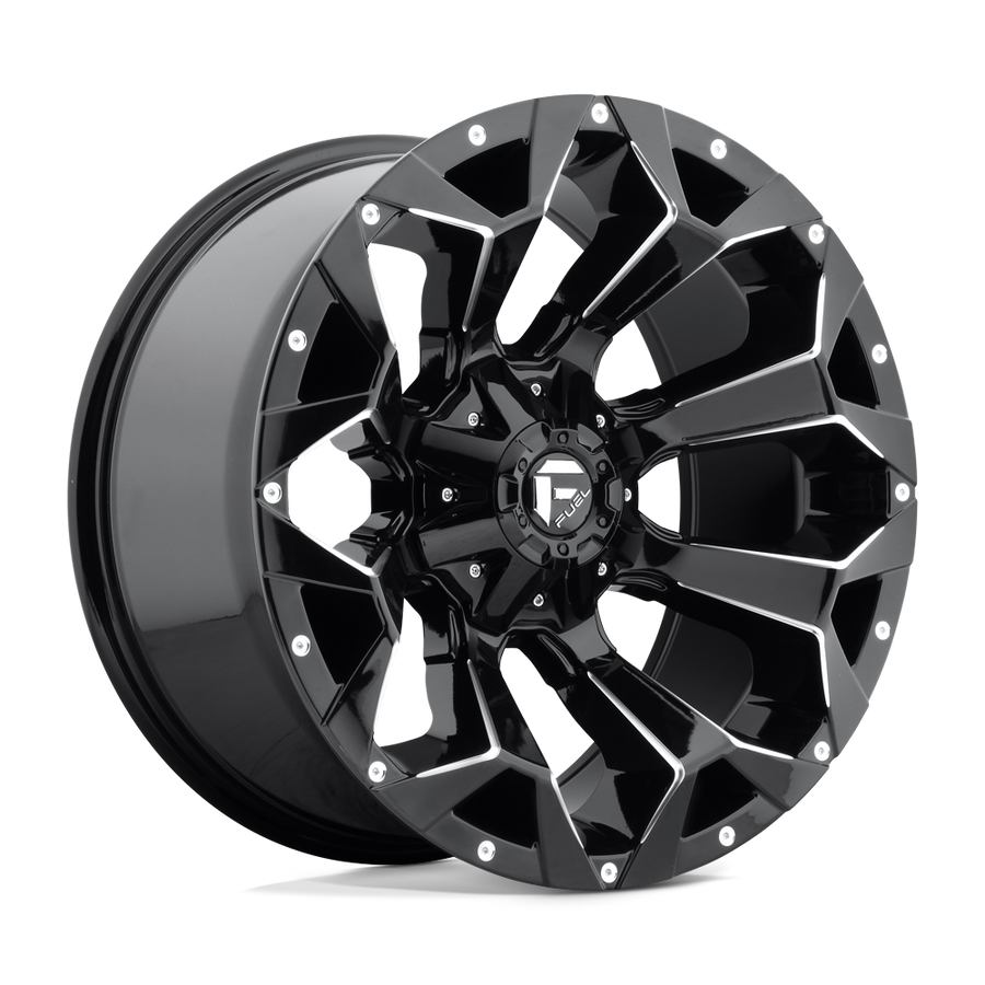 Fuel 1PC D576 ASSAULT Gloss Black Milled wheel
