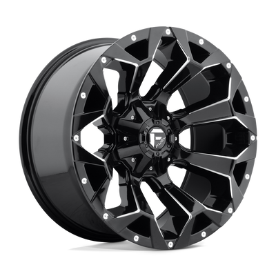 Fuel 1PC D576 ASSAULT Gloss Black Milled wheel