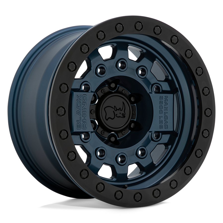 Black Rhino Hard Alloys AVENGER BEADLOCK Navy Blue W/ Black Hardware wheel