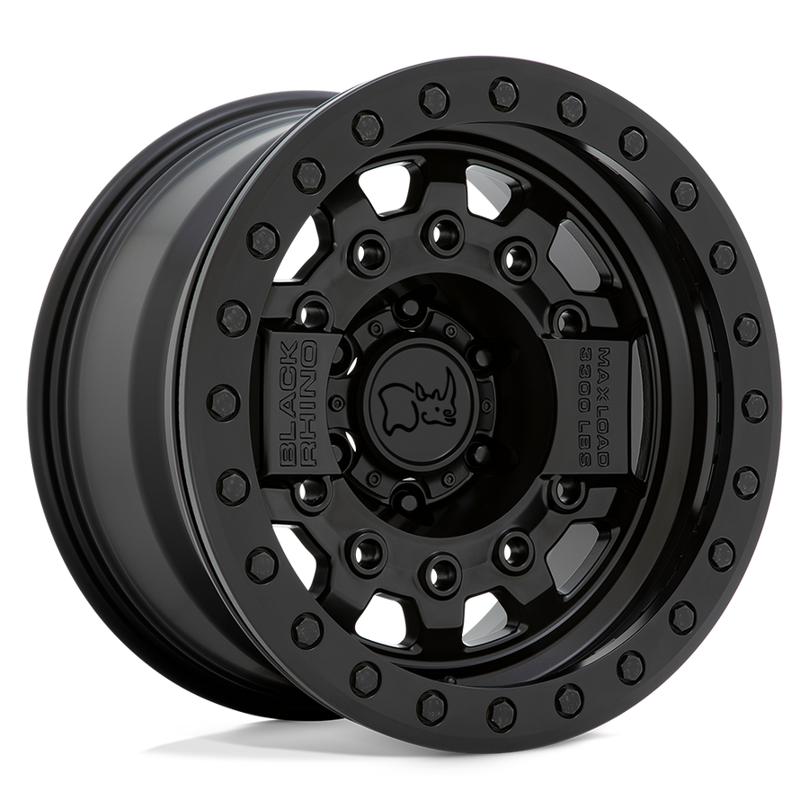 Black Rhino Hard Alloys AVENGER BEADLOCK Matte Black W/ Black Hardware wheel
