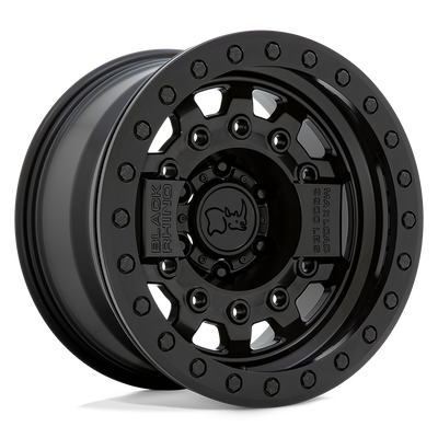 Black Rhino Hard Alloys AVENGER BEADLOCK Matte Black W/ Black Hardware wheel