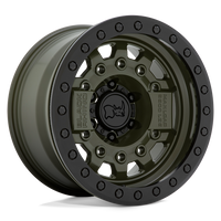Black Rhino Hard Alloys AVENGER BEADLOCK Olive Drab Green Blk Hardware wheel