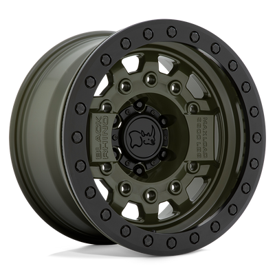 Black Rhino Hard Alloys AVENGER BEADLOCK Olive Drab Green Blk Hardware wheel