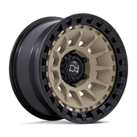 Black Rhino Hard Alloys BARRAGE Desert Sand On Matte Black wheel