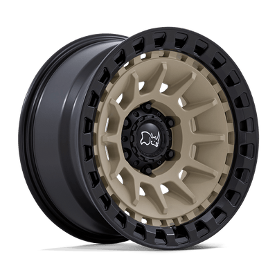 Black Rhino Hard Alloys BARRAGE Desert Sand On Matte Black wheel