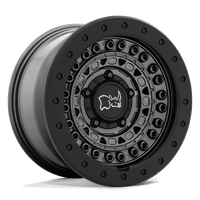 Black Rhino Hard Alloys BARRICADE Gun Black W/ Black Rock Guard wheel