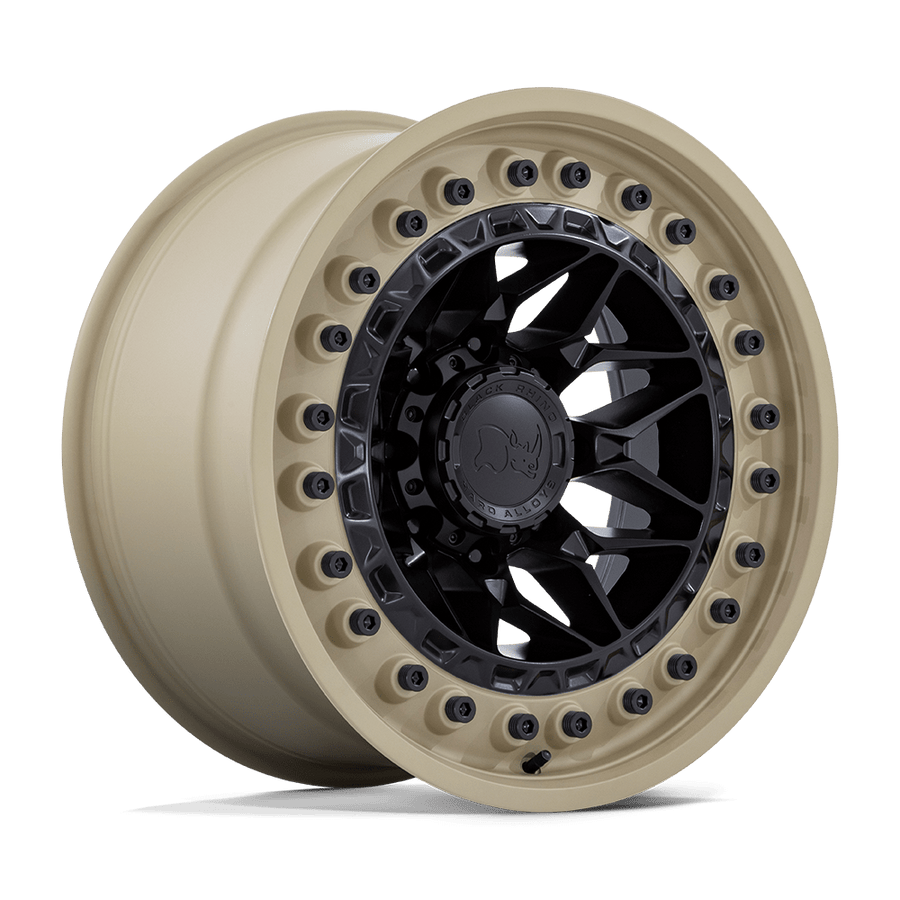 Black Rhino Hard Alloys ALPHA Matte Black W/ Sand Lip wheel