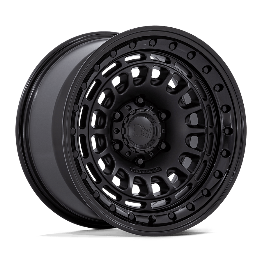Black Rhino Hard Alloys BR014 SAHARA Matte Black W/ Gloss Black Lip wheel