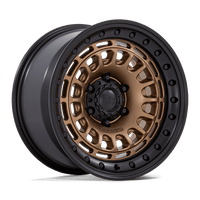 Black Rhino Hard Alloys BR014 SAHARA Matte Bronze W Gloss Black Lip wheel
