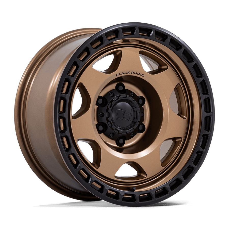 Black Rhino Hard Alloys BR018 VOYAGER Matte Bronze W/ M-Black Lip wheel