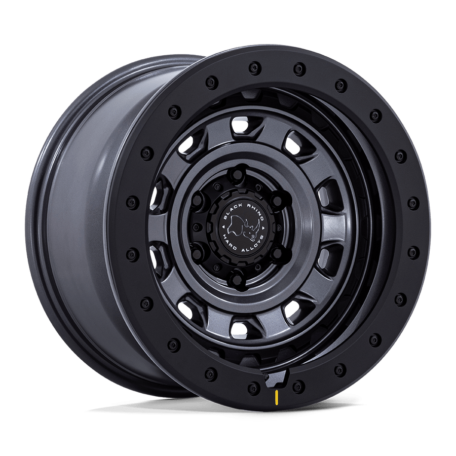 Black Rhino Hard Alloys BR023 XPLORER Matte Gunmetal W/ Matte Blk-Lp wheel