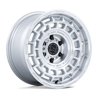 Black Rhino Hard Alloys BR024 AWOL Silver W/ Machined Face wheel