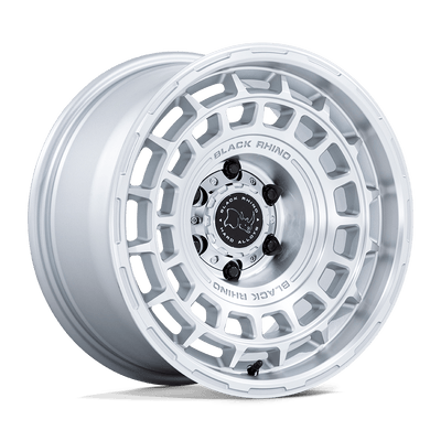 Black Rhino Hard Alloys BR024 AWOL Silver W/ Machined Face wheel
