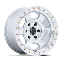 Black Rhino Hard Alloys BR029 TROOPER Gloss Silver W/ Machined Face wheel