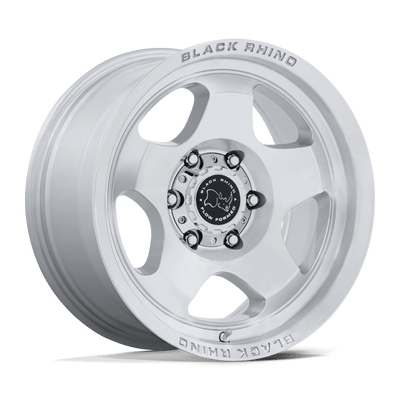 Black Rhino Hard Alloys BR031 SOL Gloss Silver W/ Machined Face wheel