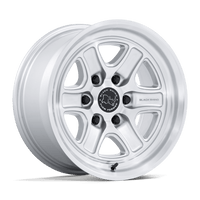 Black Rhino Hard Alloys BR032 ECHO Gloss Silver W/ Machined Face wheel