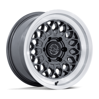 Black Rhino Hard Alloys BR034 GRAZ Gloss Gunmetal W/ Machined Lip wheel