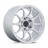 Black Rhino Hard Alloys BR038 RONIN Gloss Silver W/ Machined Face wheel