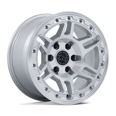 Black Rhino Hard Alloys BR039 VANGUARD Gloss Silver W/ Machined Face wheel