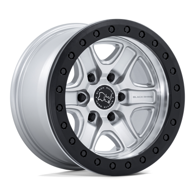 Black Rhino Hard Alloys BR200 ECHO TRAIL LOCK BEADLOCK Hyper Silver W/ Machined Face wheel