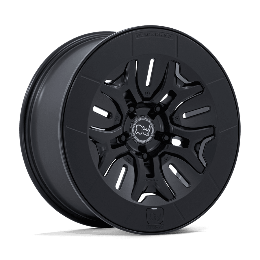 Black Rhino Hard Alloys BR406 ROCKLEDGE Matte Black wheel