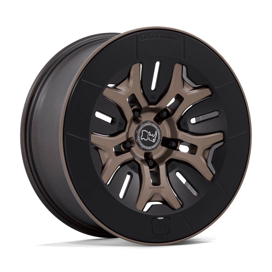 Black Rhino Hard Alloys BR406 ROCKLEDGE Matte Bronze wheel