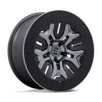 Black Rhino Hard Alloys BR406 ROCKLEDGE Matte Gunmetal wheel