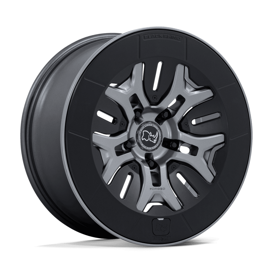 Black Rhino Hard Alloys BR406 ROCKLEDGE Matte Gunmetal wheel