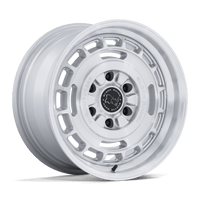 Black Rhino Hard Alloys BR600 VAGABOND Gloss Silver W/ Machined Face wheel