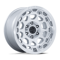 Black Rhino Hard Alloys BR026 CONGO Gloss Silver W/ Machined Face wheel