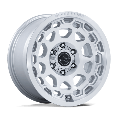 Black Rhino Hard Alloys BR026 CONGO Gloss Silver W/ Machined Face wheel