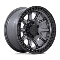 Black Rhino Hard Alloys CALICO Matte Gunmetal W/ M-Black Lip wheel