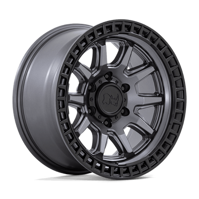 Black Rhino Hard Alloys CALICO Matte Gunmetal W/ M-Black Lip wheel
