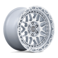 Black Rhino Hard Alloys HOLCOMB Gloss Silver W/ Mirror Cut Fac wheel