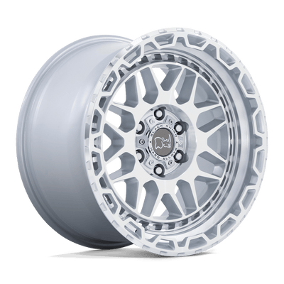 Black Rhino Hard Alloys HOLCOMB Gloss Silver W/ Mirror Cut Fac wheel