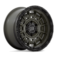 Black Rhino Hard Alloys LEGION Olive Drab Green W/ Black Lip wheel