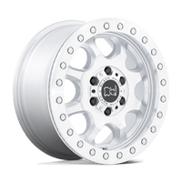 Black Rhino Hard Alloys VENTURE BEADLOCK Gloss Silver W/ Machined Face wheel