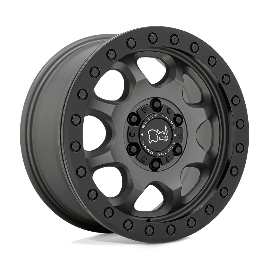 Black Rhino Hard Alloys VENTURE BEADLOCK Matte Gunmetal W/ Black Hrdw wheel