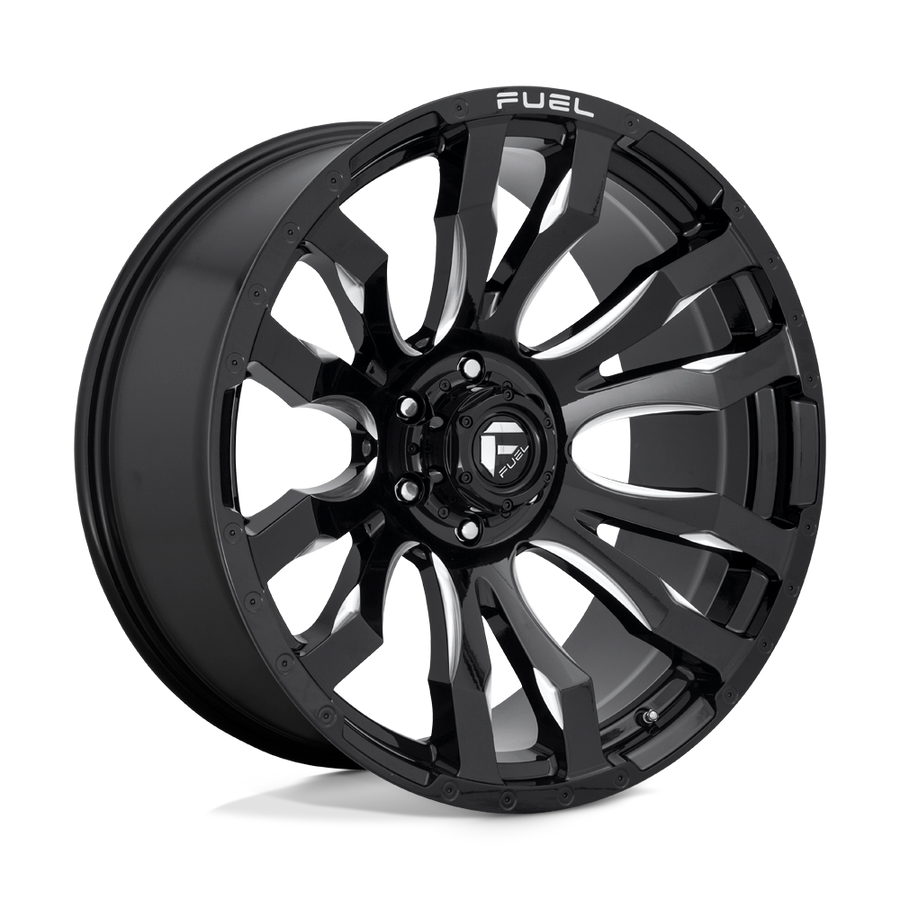 Fuel 1PC D673 BLITZ Gloss Black Milled wheel