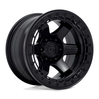 Fuel 1PC D122 BLOCK BEADLOCK Matte Black W/ M-Black Ring wheel