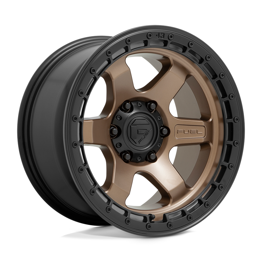 Fuel 1PC D751 BLOCK Matte Bronze W/ Black Ring wheel