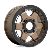 Fuel UTV D924 BLOCK UTV BEADLOCK Matte Bronze W/ Black Ring wheel